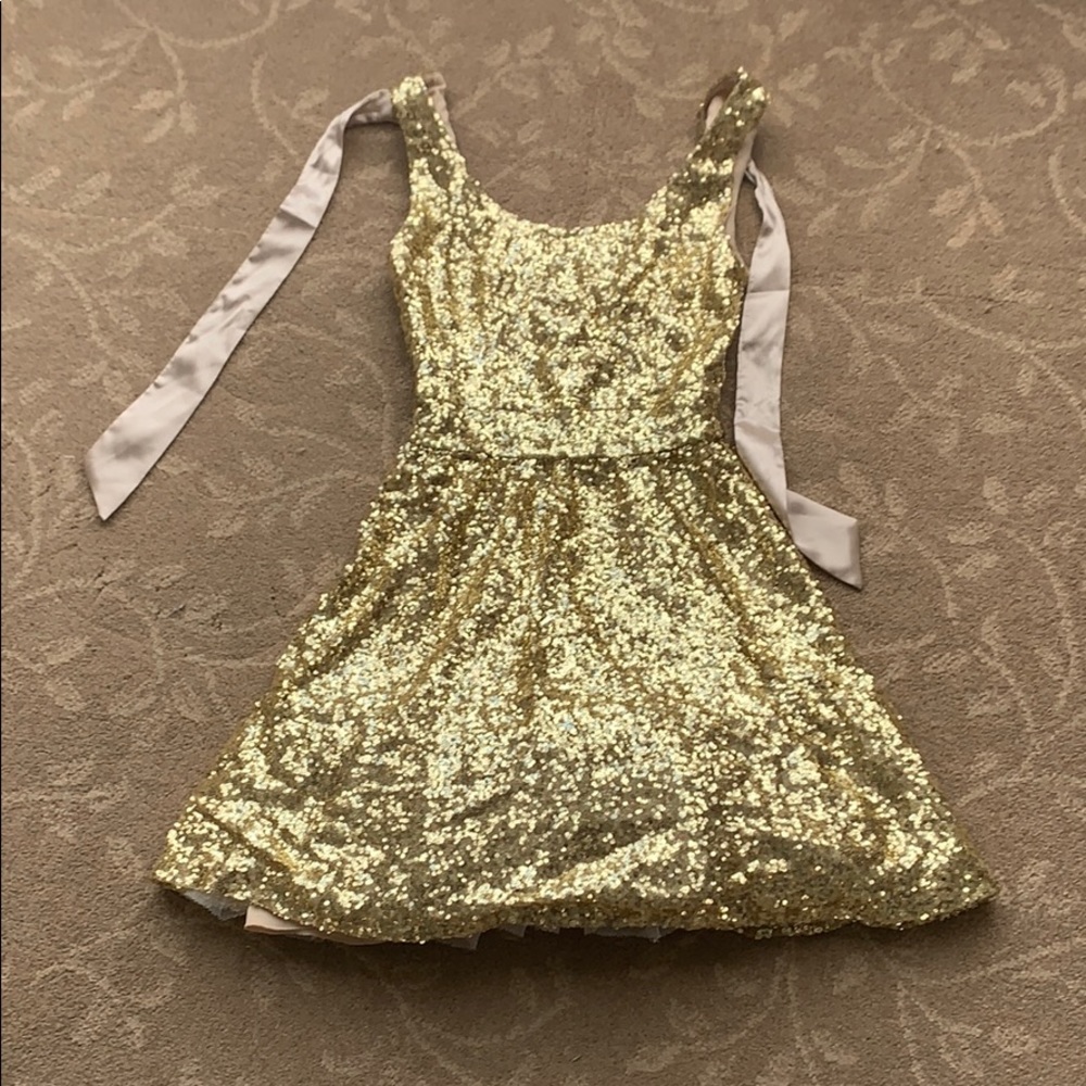 Gold dress